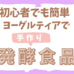 手作り発酵食品におすすめのヨーグルティア